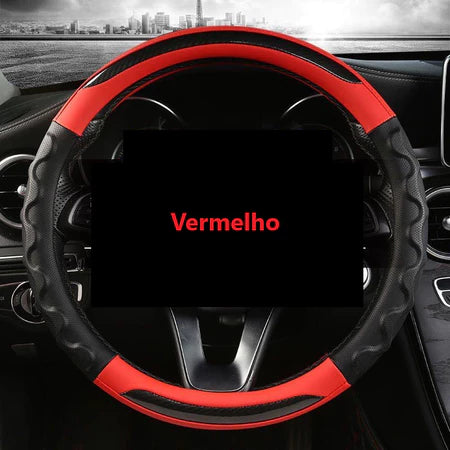 Capa de fibra para volante - Antiderrapante 🔥